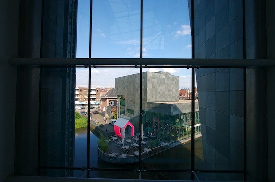 View out of the museum