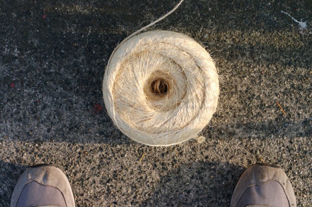 Approximately ~250m of twine used.