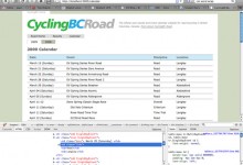 Cycling BC Road Online Calendar