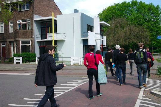 View of Rietveld Schröder House from across the street