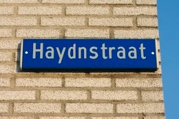 photo of blue street sign in Netherlands