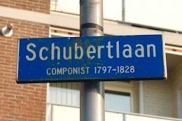 photo of blue street sign in Netherlands