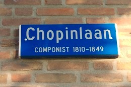 photo of blue street sign in Netherlands