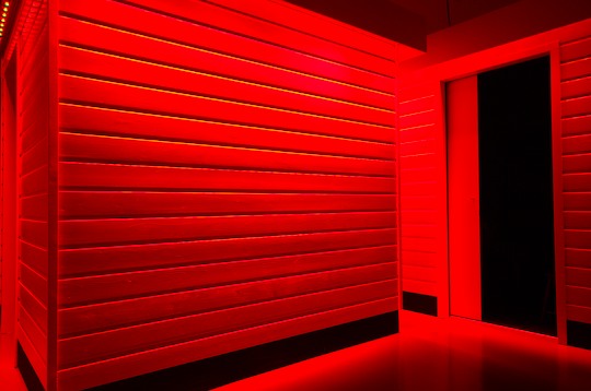 small rooms in red light