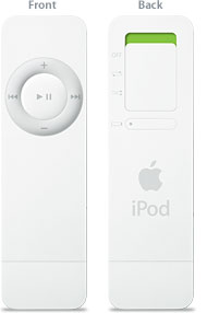 iPod Shuffle front and back view