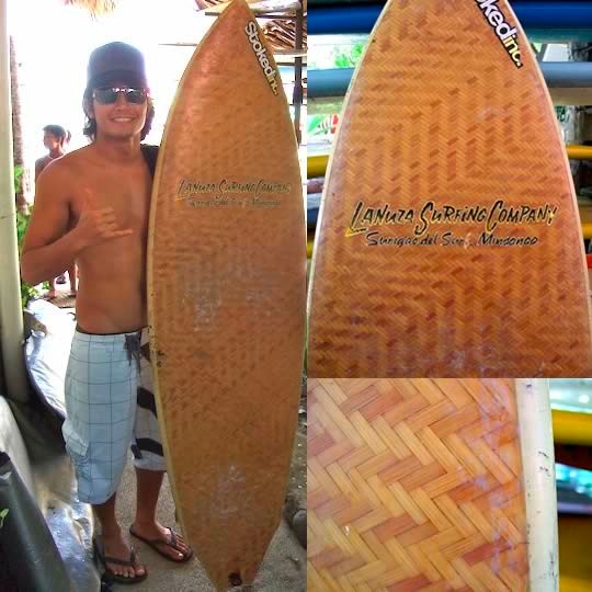 Bamboo surfboard