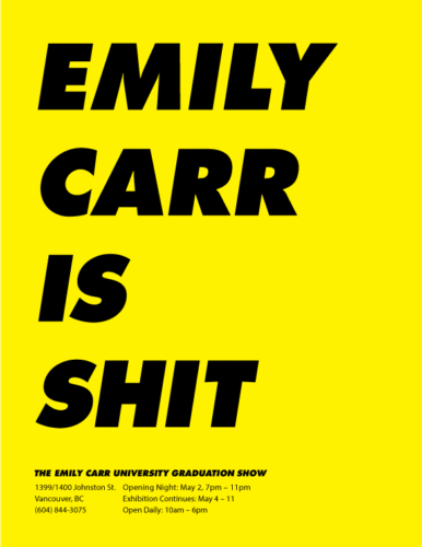 Emily Carr Says What?